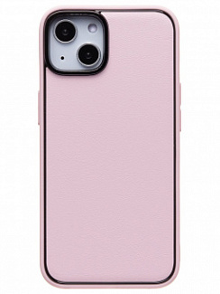 Клип-кейс iPhone 14 (PC084) экокожа (Розовый)