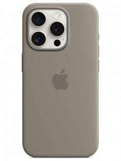 Чехол для iPhone 15 Pro Silicone Case Soft Touch (Серый)