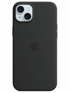 Чехол для iPhone 15 Plus Silicone Case Soft Touch (Черный)