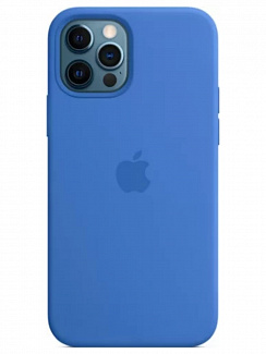 Клип-кейс iPhone 12/12 Pro Silicone Case Soft Touch (Синий)