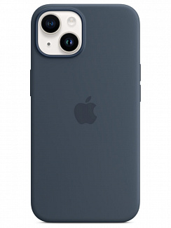 Клип-кейс iPhone 14 Silicone Case Soft Touch (Синий)