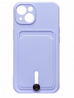 Клип-кейс для iPhone 13 с картхолдером SC304 (Голубой)