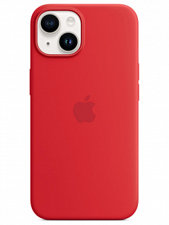 Клип-кейс iPhone 14 Silicone Case Soft Touch (Красный)