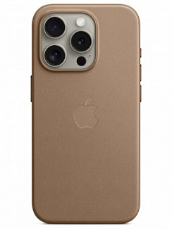 Клип-кейс для iPhone 15 Pro Apple FineWoven Case MagSafe (Серый)