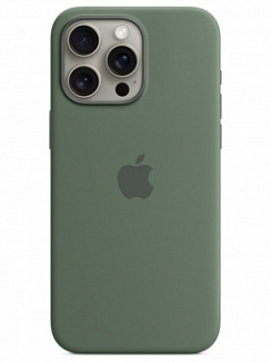 Чехол для iPhone 15 Pro Max Silicone Case Soft Touch (Зеленый)