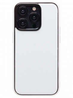 Клип-кейс для Apple iPhone 14 Pro экокожа (Белый)