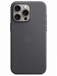 Клип-кейс для iPhone 15 Pro Max Apple FineWoven Case MagSafe (Черный)