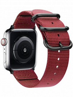 Ремешок TFN Canvas для Apple Watch 38/40mm (Темно-красный)