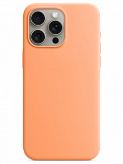 Чехол для iPhone 15 Pro Max Silicone Case Soft Touch (Оранжевый)