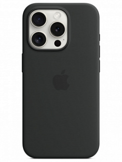 Чехол для iPhone 15 Pro Silicone Case Soft Touch (Черный)