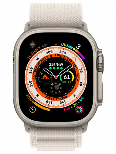 Ремешок для Apple Watch 38/40/41 Gurdini Alpine Loop Белый