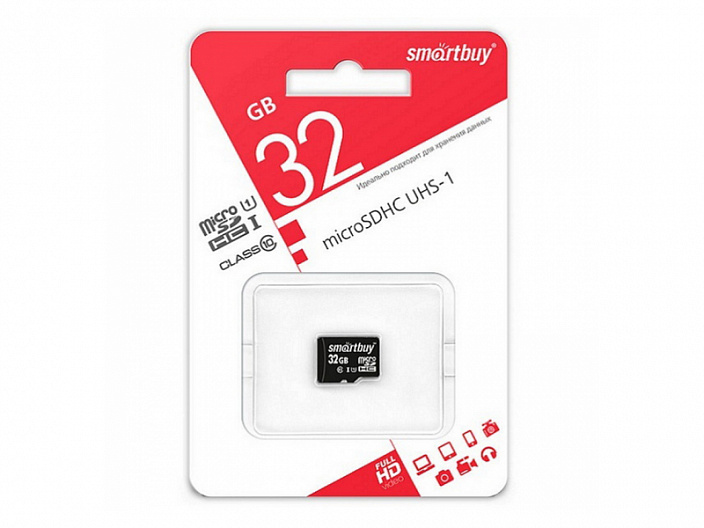 Карта памяти micro-SD 32GB class 10 без адаптера