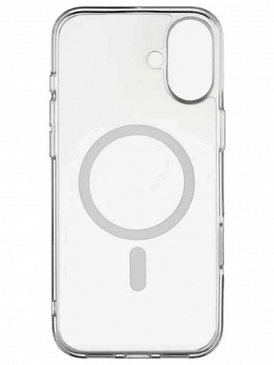 Клип-кейс для iPhone 16 Plus Clear Case MagSafe Прозрачный