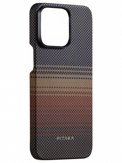 Чехол Pitaka Fusion Weaving MagEZ 5 для iPhone 15 Pro (Коричневый)