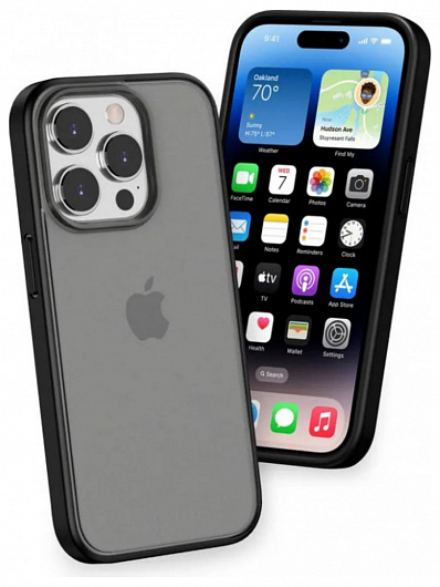 Клип-кейс для iPhone 15 Pro Gurdini Shockproof Case Черный