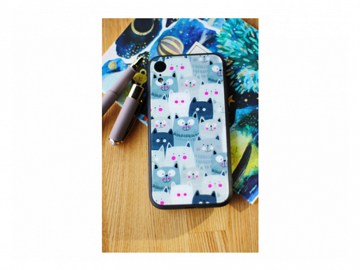 Клип-кейс Samsung Galaxy A40 (SM-A405) Glass Print 9