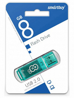 USB-флеш-накопитель 8 Gb SmartBuy Glossy Зеленый