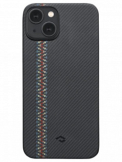 Клип-кейс для iPhone 14 Plus Pitaka Fusion Weaving MagEZ Case 3 Rhapsody Черный