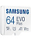 Карта памяти microSDXC Samsung EVO PLUS 64 ГБ Белый