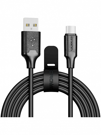 Кабель USB - Type-C  3016C CrownMicro Черный