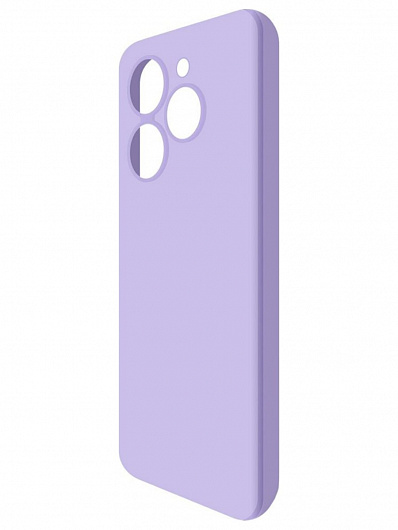 Клип-кейс Krutoff Silicone Case для Tecno Spark 20C/Go 2024 (Фиолетовый)