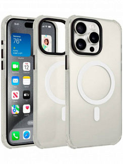 Клип-кейс для iPhone 15 Gurdini Asty Белый