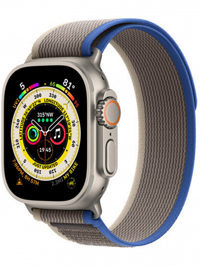 Ремешок для Apple Watch 42/44/45/49 Gurdini Trail Loop Синий