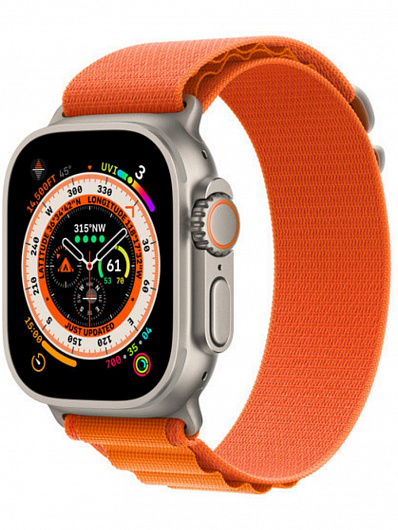 Ремешок для Apple Watch 38/40/41 Gurdini Alpine Loop (Оранжевый)