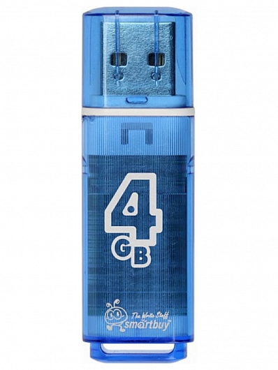 USB-флеш-накопитель 4 Gb Smart Buy Glossy Синий