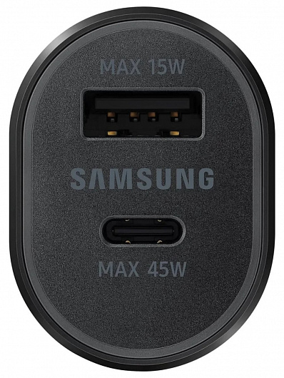 Автомобильное зарядное устройство Samsung USB-C/A 45W/15W Черный