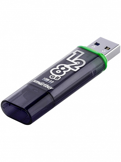 USB-флеш-накопитель SmartBuy Glossy USB 3.0 128 GB (Темно-серый)