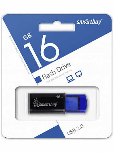 USB-флеш-накопитель 16 Gb Smart Buy Click Черный