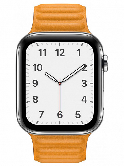 Ремешок для Apple Watch 42/44/45 Gurdini Leather Link Желтый