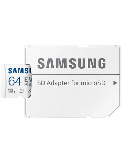 Карта памяти microSDXC Samsung EVO PLUS 64 ГБ Белый