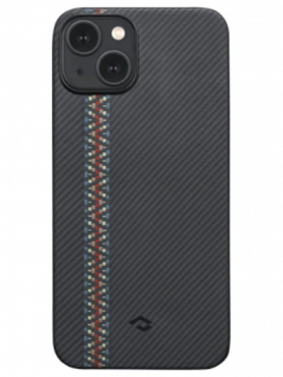 Клип-кейс для iPhone 14 Plus Pitaka Fusion Weaving MagEZ Case 3 Rhapsody Черный