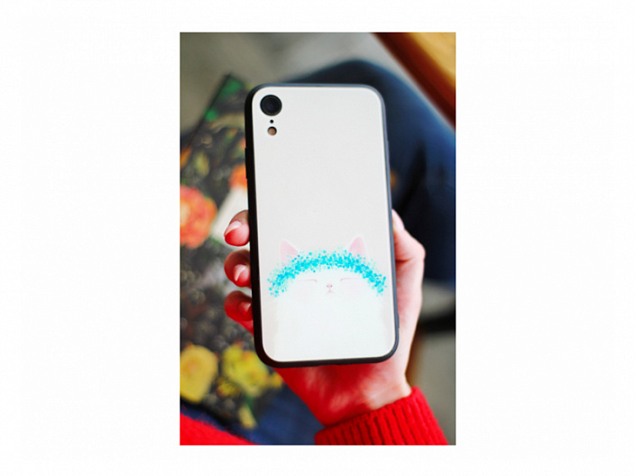 Клип-кейс Samsung Galaxy A40 (SM-A405) Glass Print 2