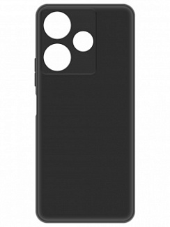 Клип-кейс для Xiaomi Redmi 13/Poco M6 4G Krutoff Silicone Case Черный