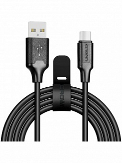 Кабель USB - Type-C  3016C CrownMicro Черный