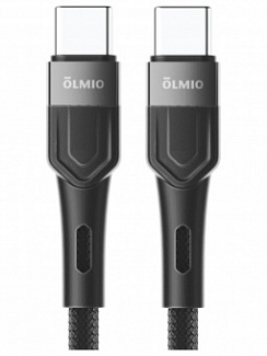 Кабель Type-C - Type-C OLMIO 60W, USB2.0, 1.2м Черный