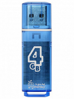 USB-флеш-накопитель 4 Gb Smart Buy Glossy Синий