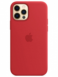 Клип-кейс iPhone 12/12 Pro Silicone Case Soft Touch Красный