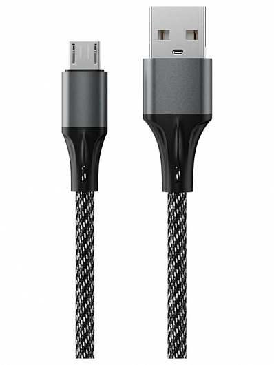 Кабель USB - microUSB Accesstyle AM24-F100M Серый